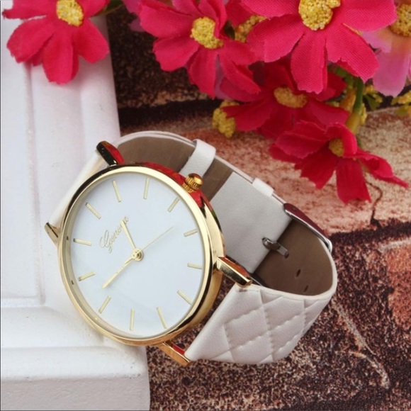 Farah Jewelry Accessories - SOLD Geneva checkered strap watch